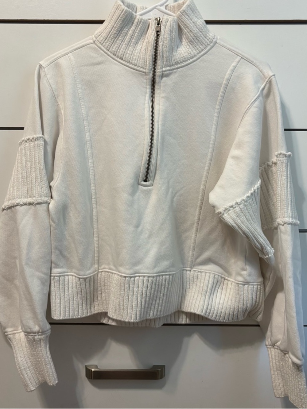 Daily Practice by Anthropologie Mock-Neck Half-Zip Pullover - Picture 2 of 7